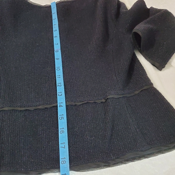 St. John Collection Black Wool blend Dress and Blazer set Sz 4 - Picture 13 of 16